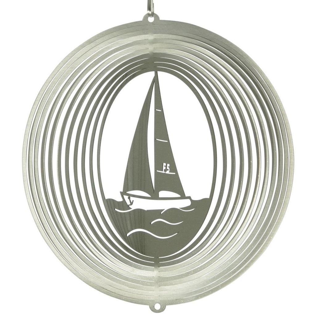 CIM - Windspiel - SEGELBOOT 180 - 18 x 19 cm - Edelstahl