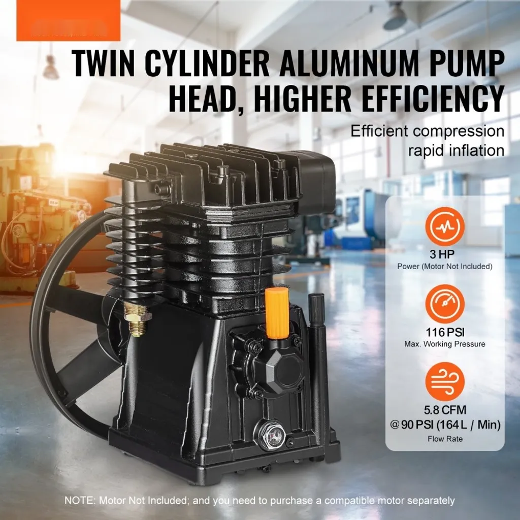 Compresseur double cylindre 116 PSI avec performance de pression optimale - 2