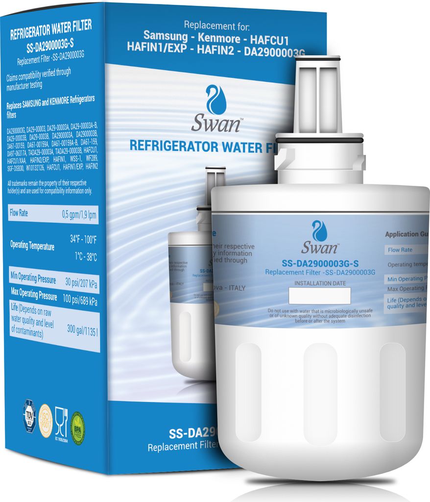 Swan Wasserfilter Kühlschrank Ersatz für Samsung, kompatibel mit Modellen DA29-00003G, DA29-00003, DA29-00003B, DA29-00003A, DA29-00003A-B, DA290...