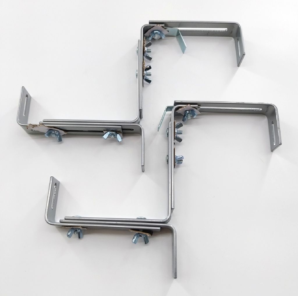 Blumenkastenhalter aluminium Produktbild 