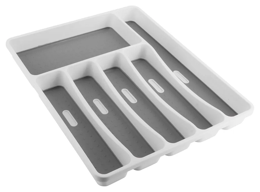 Insert de tiroir de cuisine - Range-couverts modulable en bois de bambou