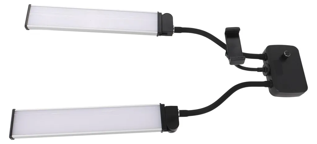 Éclairage LED 3000K-6500K flexible avec bras doubles pour smartphone - 4