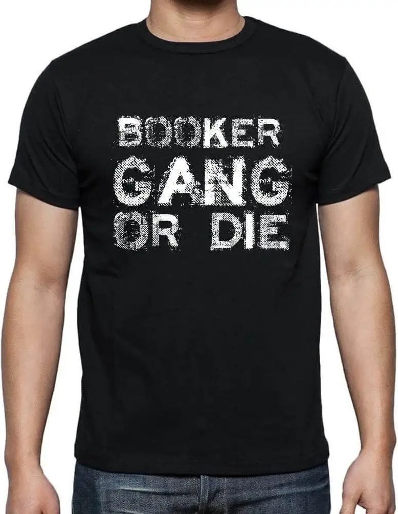 Herren Grafik T-Shirt Booker-Familienbande – Booker Family Gang – Öko-Verantwortlich Vintage Jahrgang Kurzarm Lustige Druck Geburtstag Geschen...