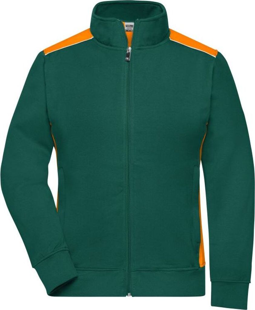Sweat-Jacke mit Stehkragen und Kontrasteinsätzen Produktbild 