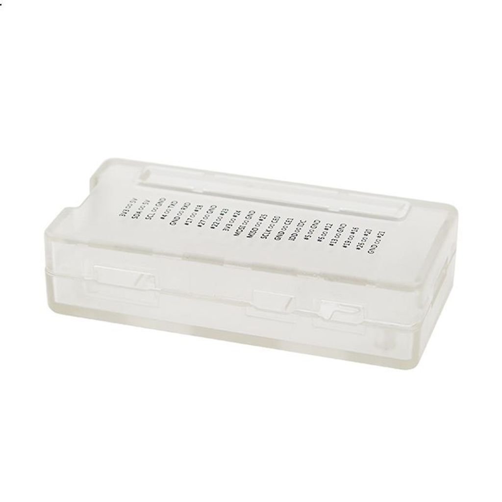 Gehäuse GPIO Referenz für Raspberry Pi Zero - Farbe: frosted clear