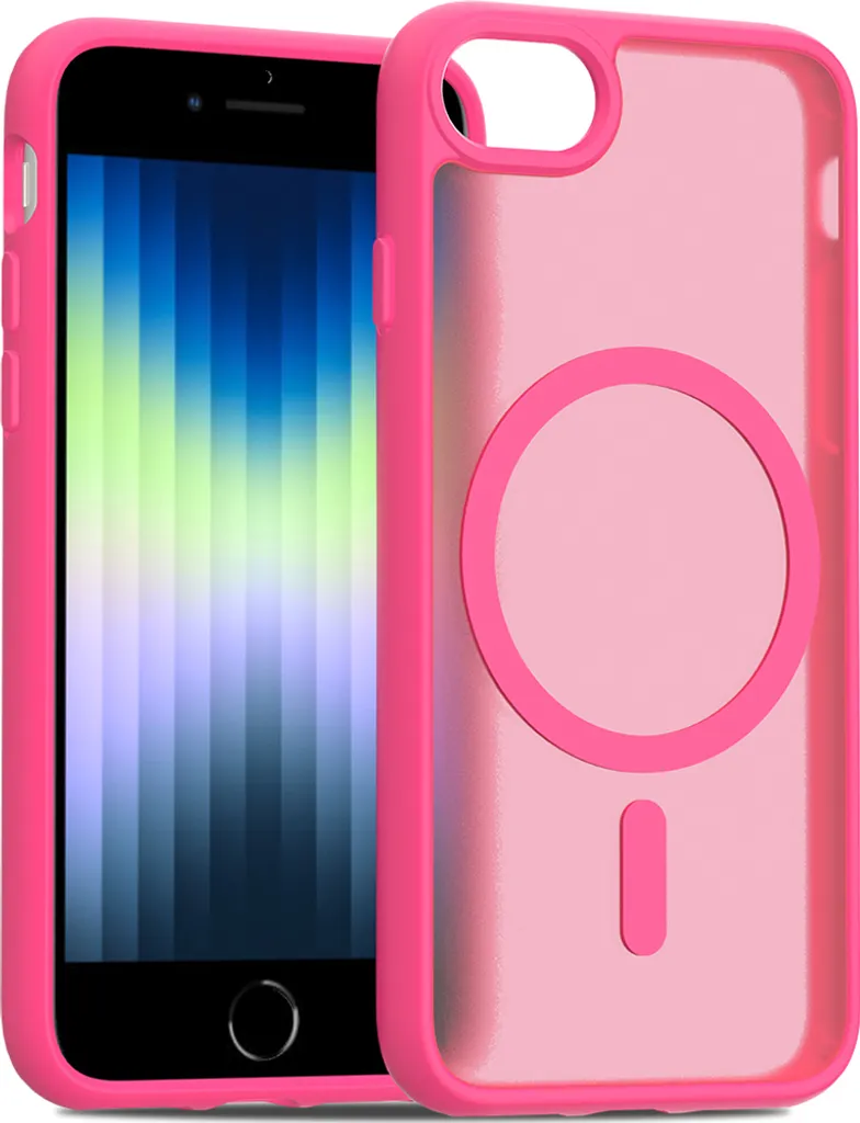 Cover MagSafe iPhone SE 2022/8 Rosa Opaco - Protezione Antiurto Top - 1