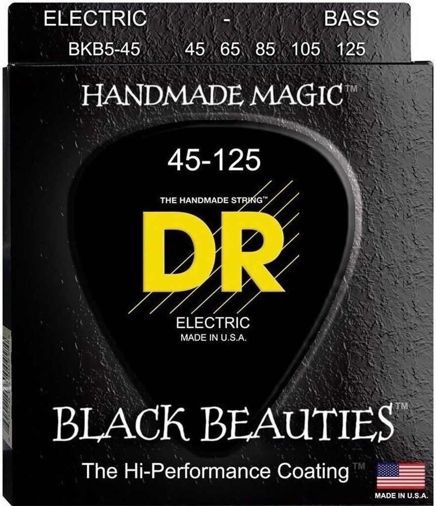 DR Strings BKB5-45 Saiten für 5-saitigen E-Bass, Saiten für 5-Saiter E-Bass