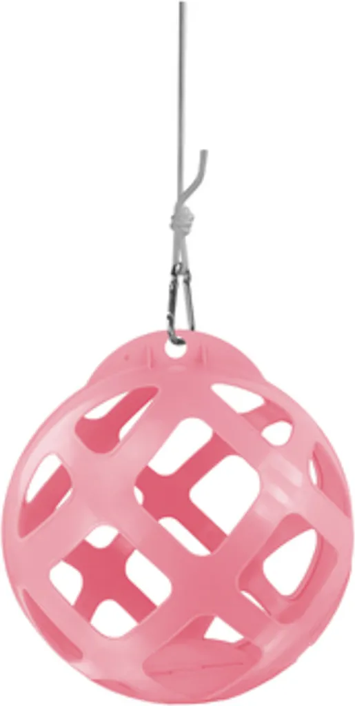 Balle Slowfeeder 40 cm Rose en Polyéthylène pour Alimentation Lente