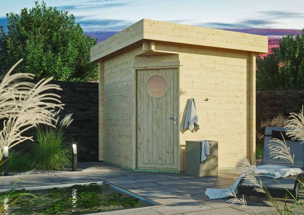 Fjordholz Saunahaus Modell Leena