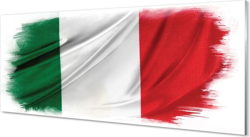 Glasbilder 125x50 Wandkunst flag Italien