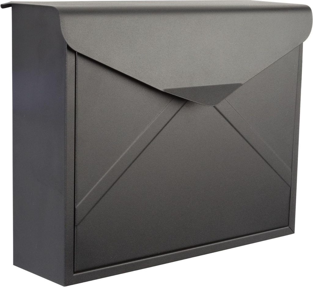 Boîte aux lettres - Verona - Noir mat - 38 x 29 x 11,5 cm Image du produit 