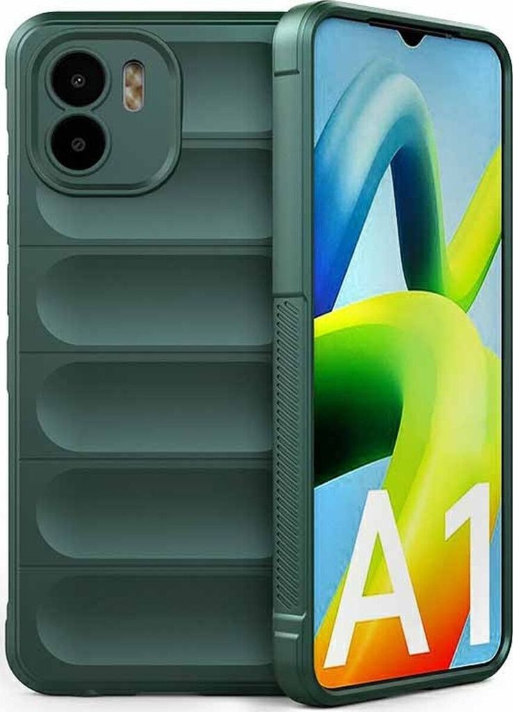 Mobigear Bumpy Xiaomi Redmi A1 4G Hülle Flexibles TPU Backcover - Grün