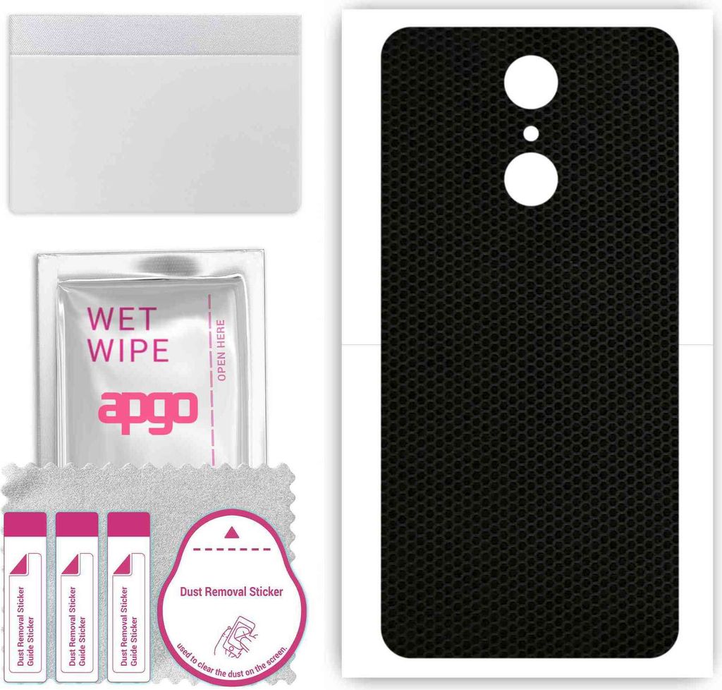 apgo Rückseite Schutzfolie, Skin, kompatibel mit Cubot Note Plus, Hinten Displayschutzfolie aus Vinylfolie, kratzfest, einfache Montage - Matrix