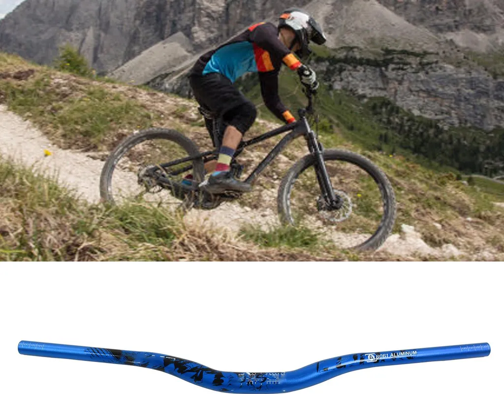 Guidon Riser Bar bleu 720mm : corrigez votre position de pilotage - 5