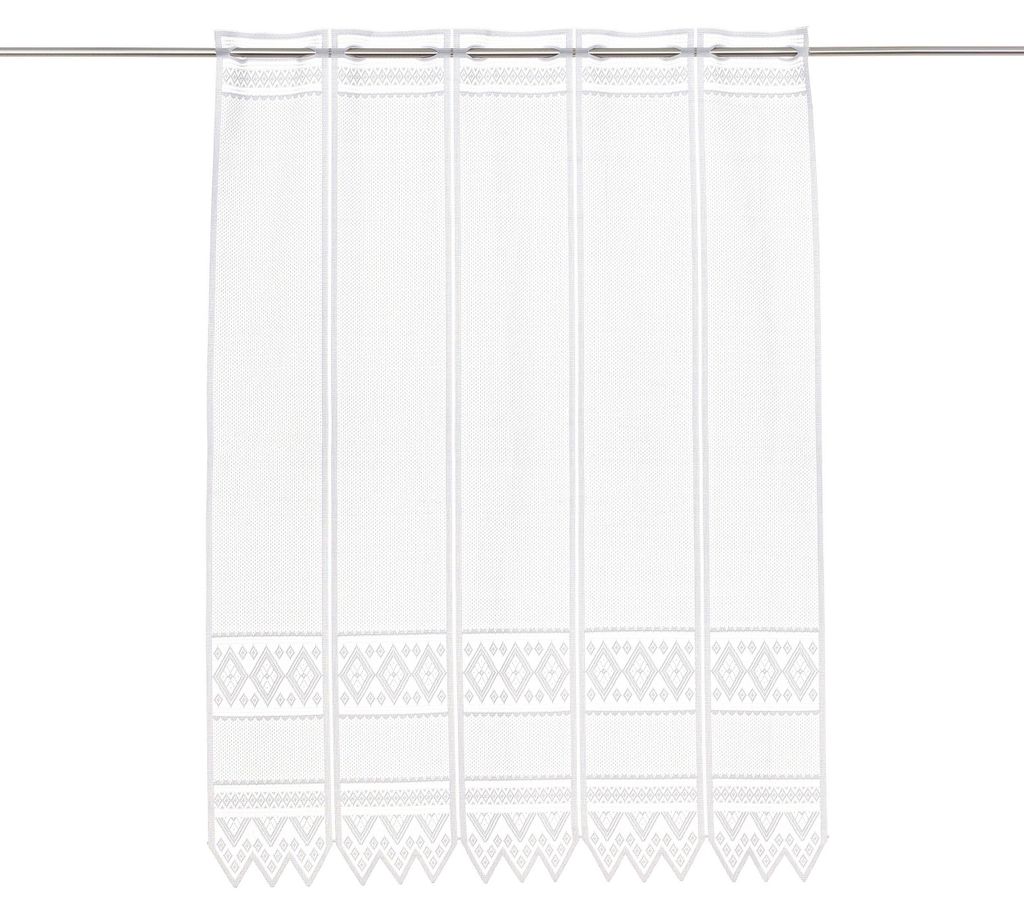 Gardinen Kranzusch Scheibengardine Jacquard grafisch Produktbild 