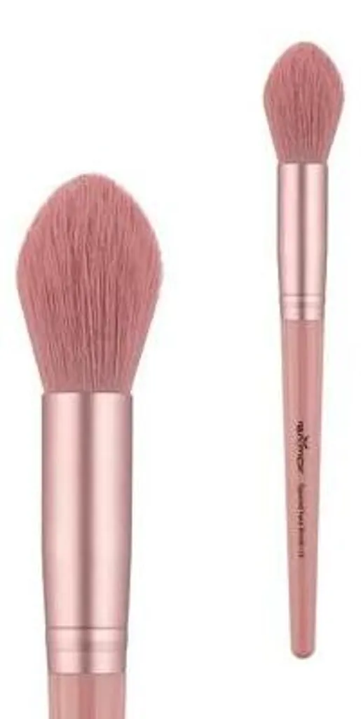 Pinceau teint multifonction rose en fibres synthétiques souples 1 pce