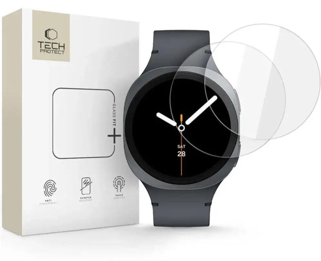 Tech-Protect Glass Fit+ 2-Pack pre Samsung Galaxy Watch 8 Obrázok produktu 