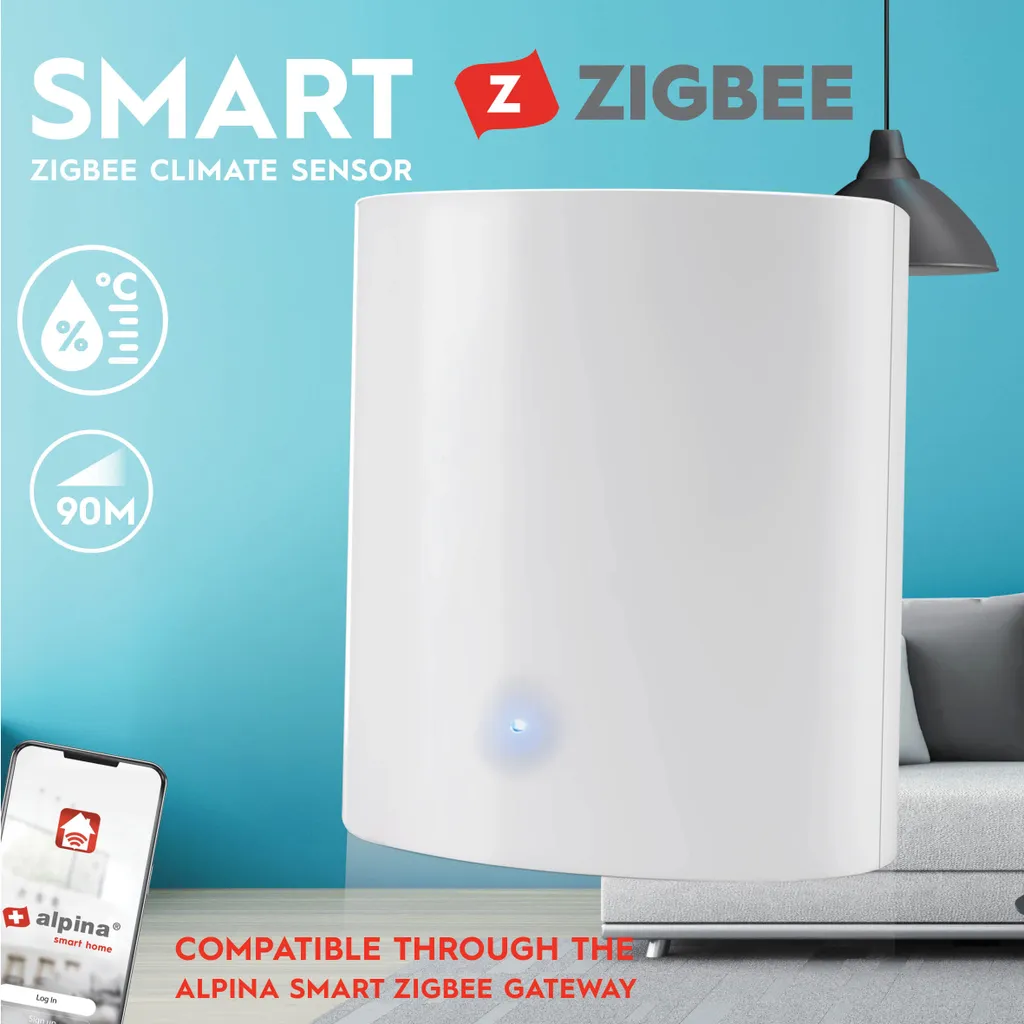 Capteur Zigbee pour surveillance température et humidité bébé