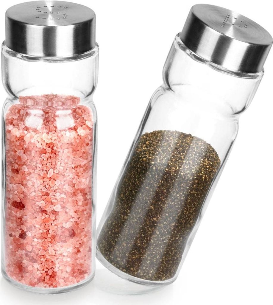 Salz- und Pfefferstreuer, Glas, 170 ml, 2er-Set