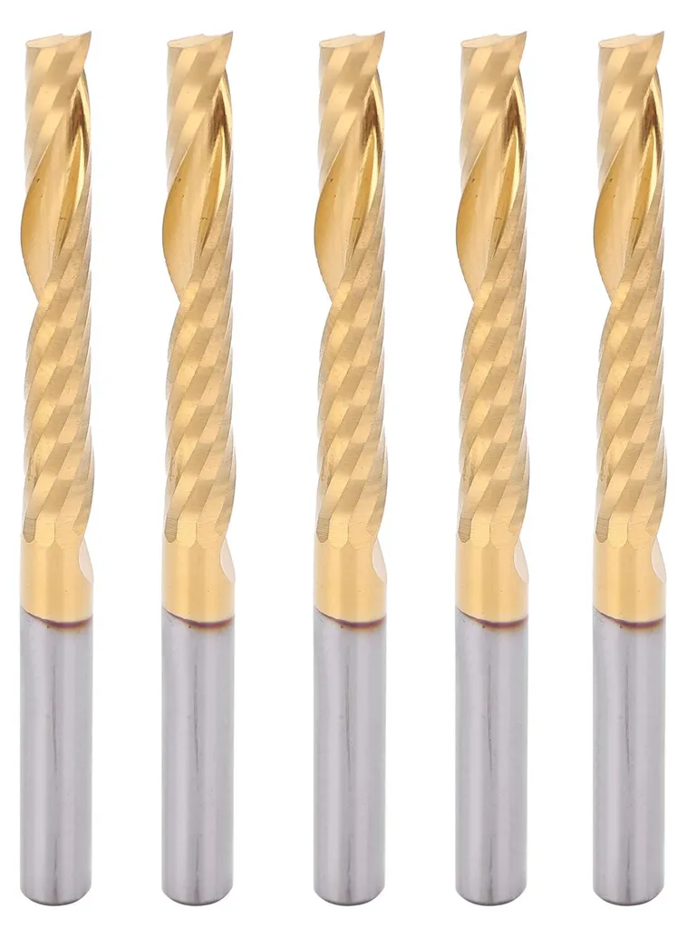 Mèches de défonceuse spirale HSS titane 4mm pour usinage et menuiserie