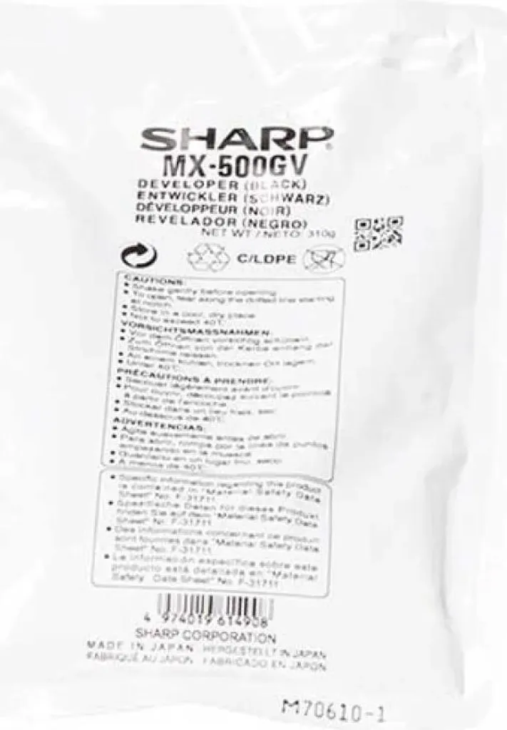 Unité de Développement Noir Sharp MX-500GV Haute Capacité Laser