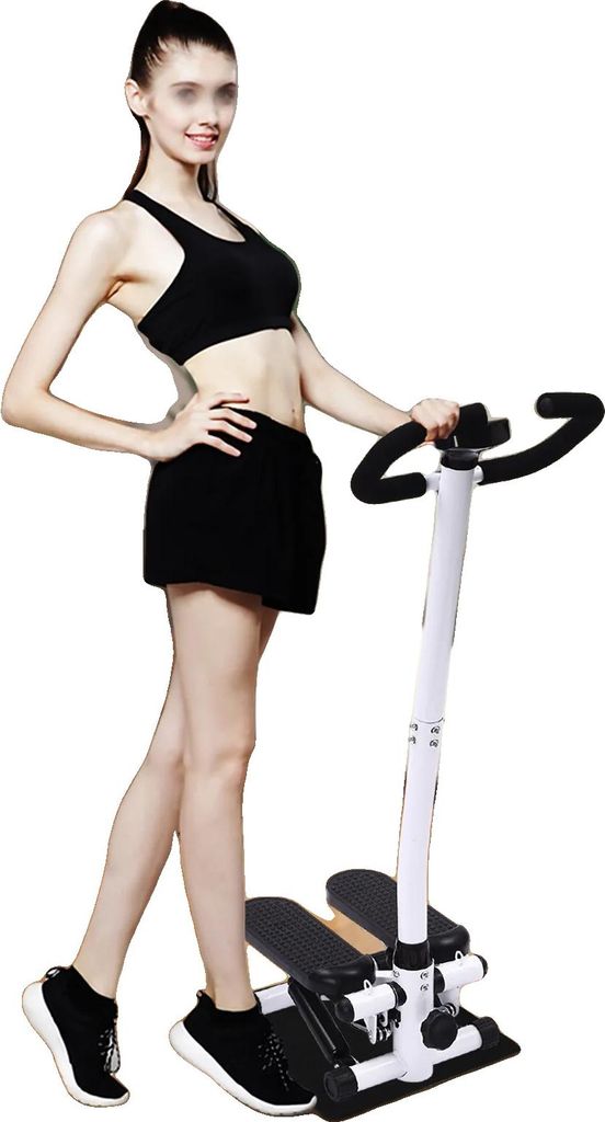 Fitness stepper, nosnosť 150 kg, LCD displej, čierny Obrázok produktu 