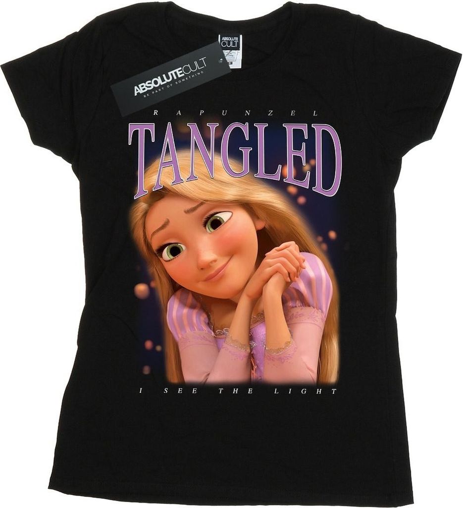 Disney - "Tangled" T-Shirt für Damen BI43820 (L) (Schwarz)