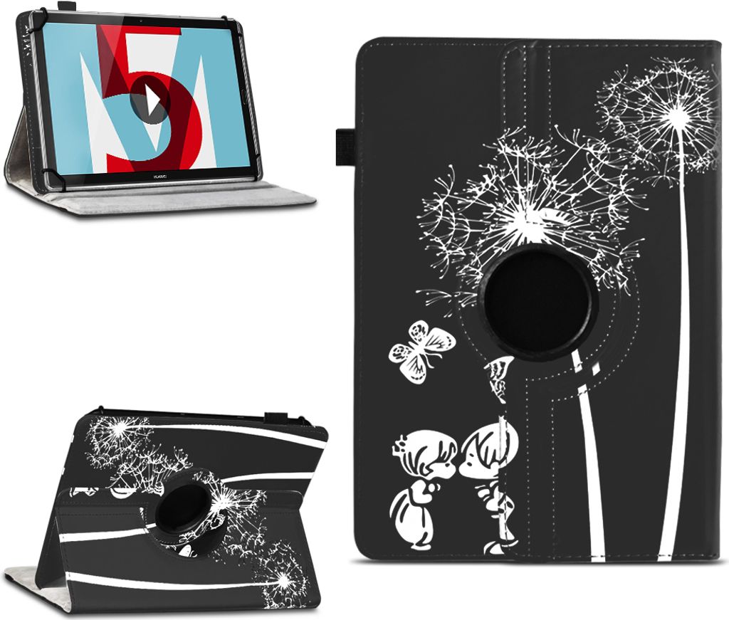 Tablet Hülle für Huawei MediaPad T5 T3 T2 T1 10.1 Tasche Schutzhülle 360 DrehbarFarben:Motiv 11