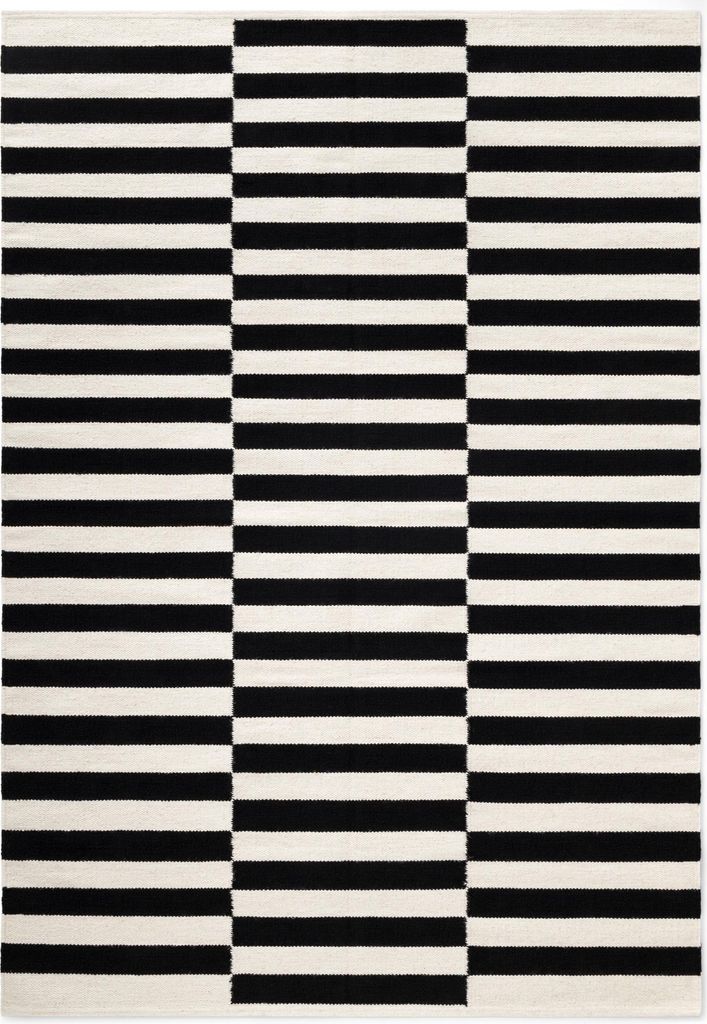 Hanse Home Donna Wollteppich Donna Schwarz Natur Weiß