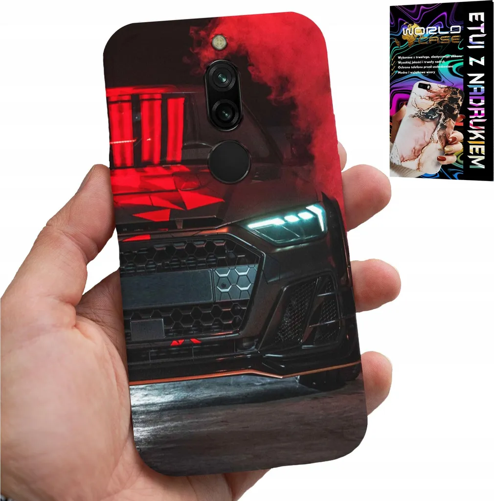 Custodia Per Xiaomi Redmi 8 - Auto Sportiva, Ventola Per Auto + Vetro