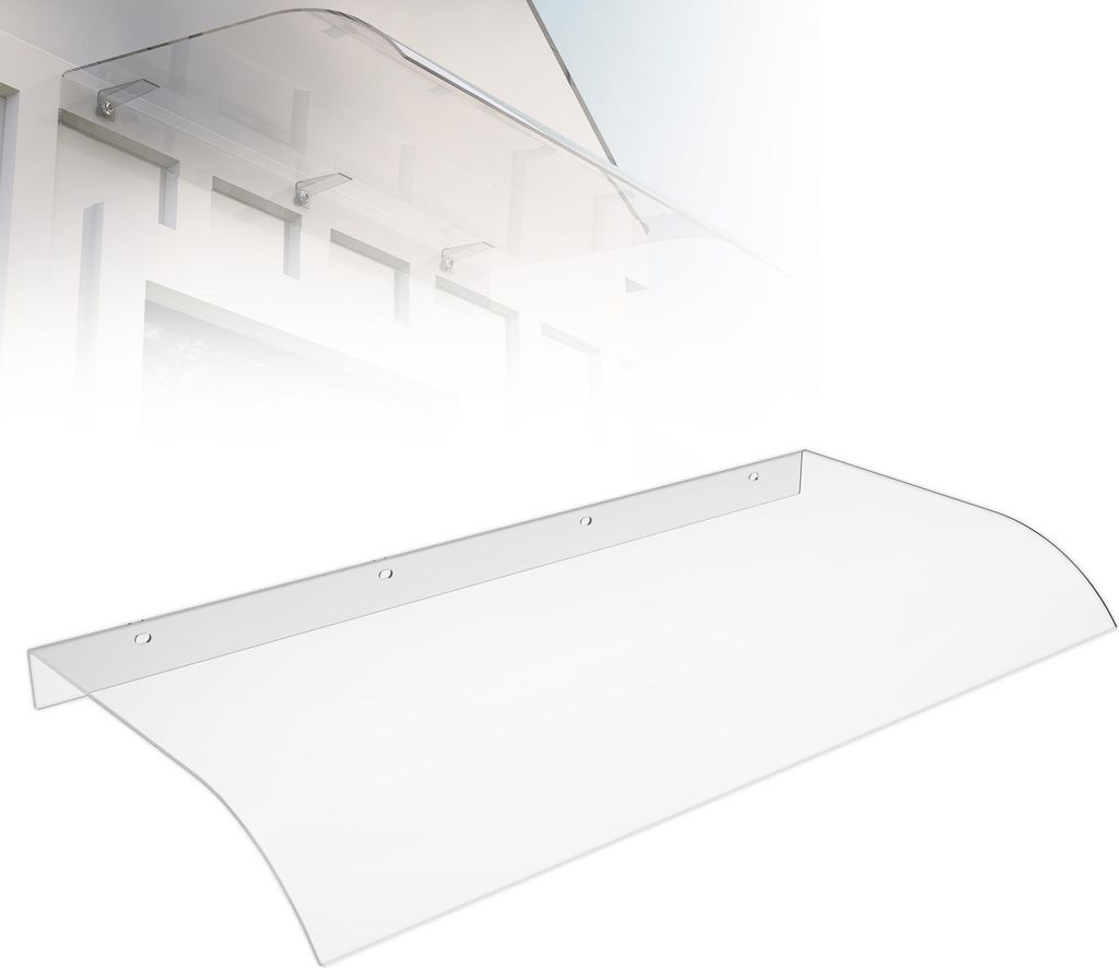 LZQ stříška na vchodové dveře 50x80cm Průhledná oblouková Obrázek produktu 