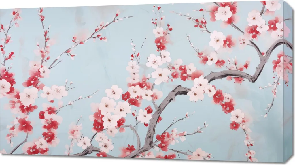 Quadro 90x50cm Ciliegio in fiore