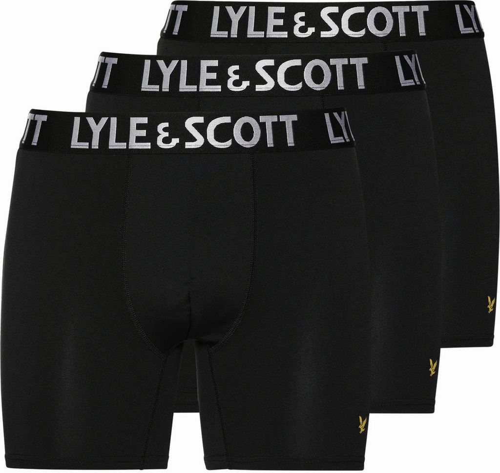 Lyle & Scott Elton 3-Pack Boxers Schwarz - Große S