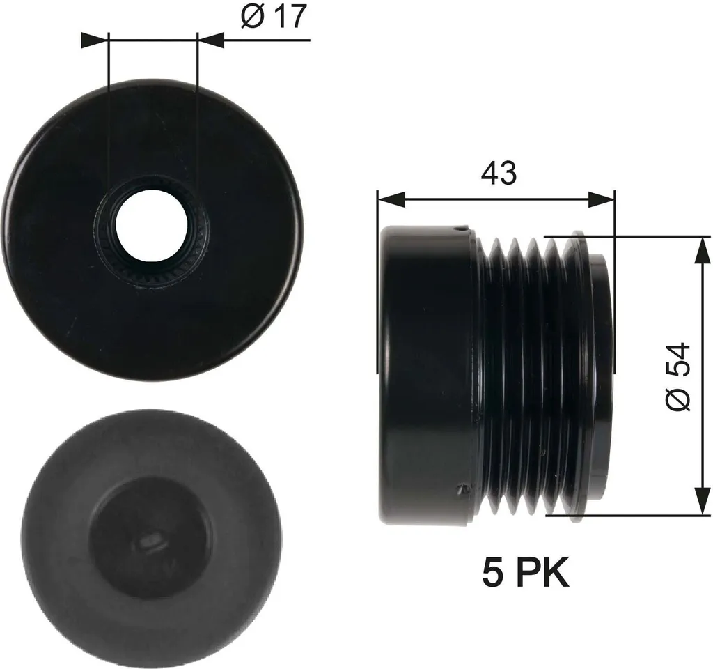Solution anti-bruit : Roue libre alternateur GATES OAP7031 Opel 1204412