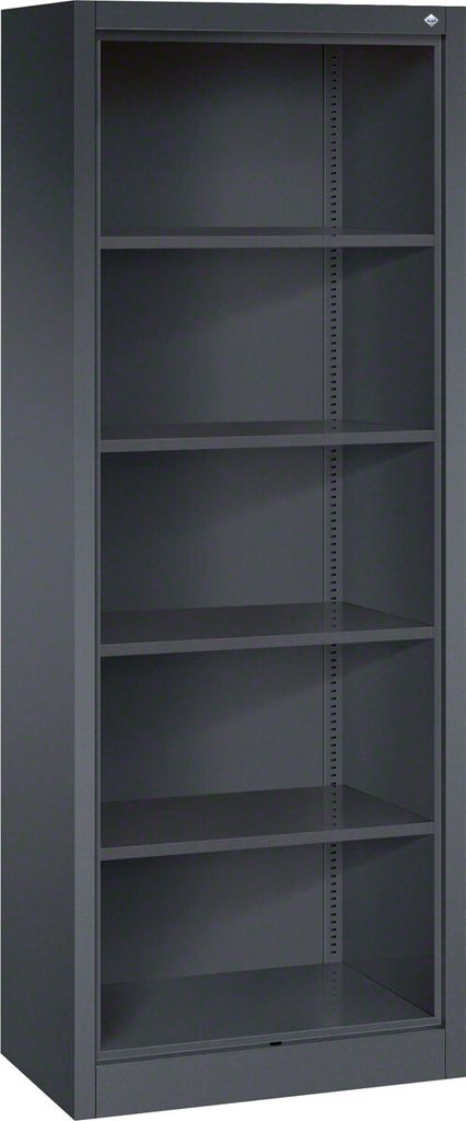 Büroregal mit 4 Einlegeböden Bücherregal Standregal Aktenregal 195x70x40 cm