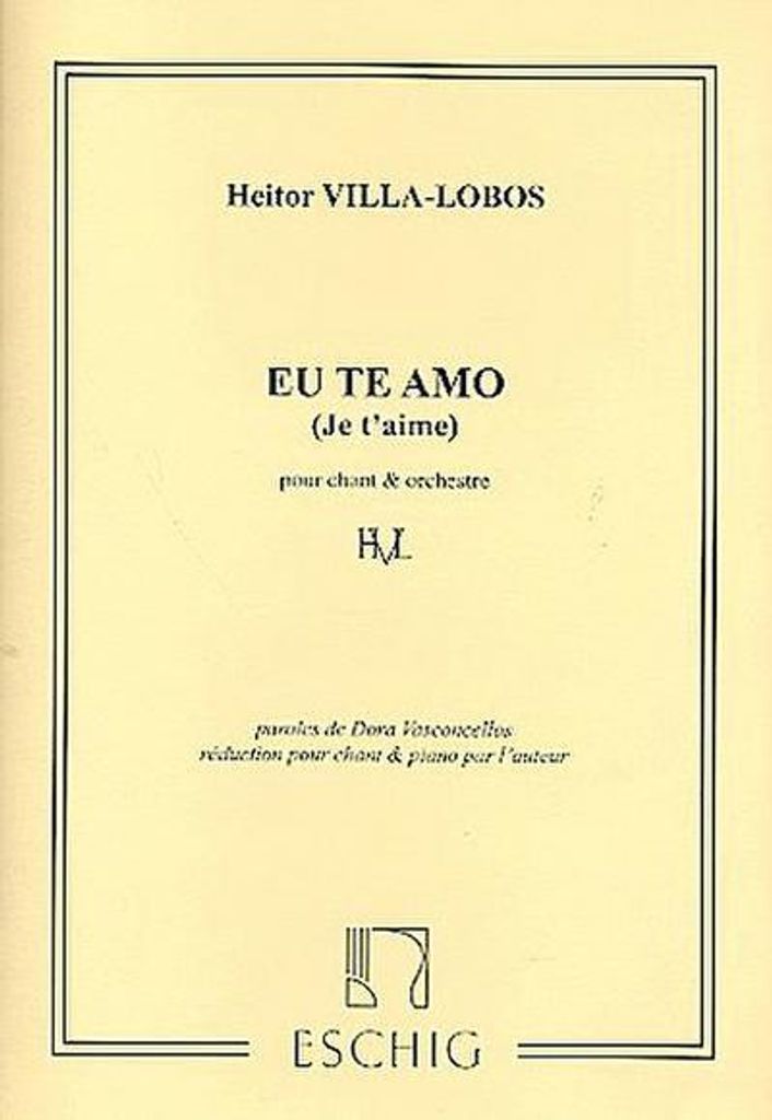 Eu te amo für Gesang und Klavier(sp)