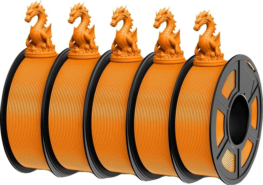 PLA+ 2.0 Arancione Filamento Stampante 3D - Bobina 1kg Avvolgimento Ordinato