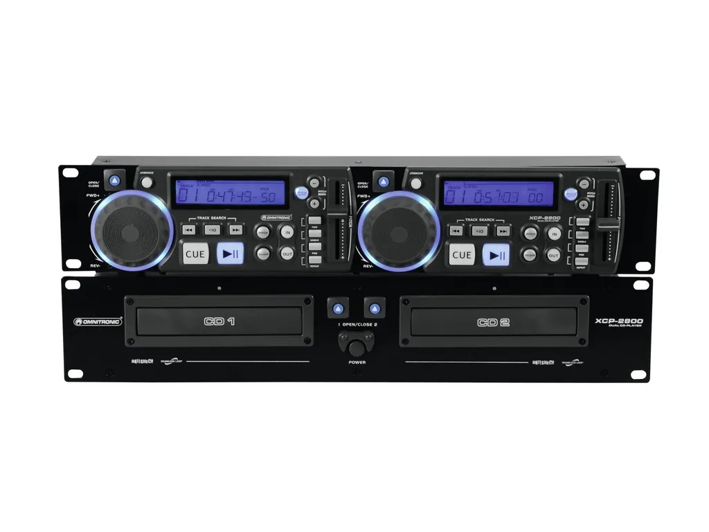 OMNITRONIC XCP-2800 Lecteur Double CD Professionnel Pitch et Programmable