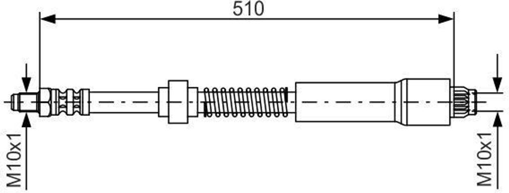 BOSCH 1 987 476 675 - OE 4806 62 Bremsschlauch für 306