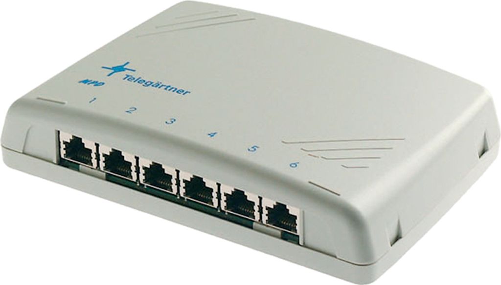 Telegärtner Modular Patch Verteiler Kat.6A 6 x RJ45