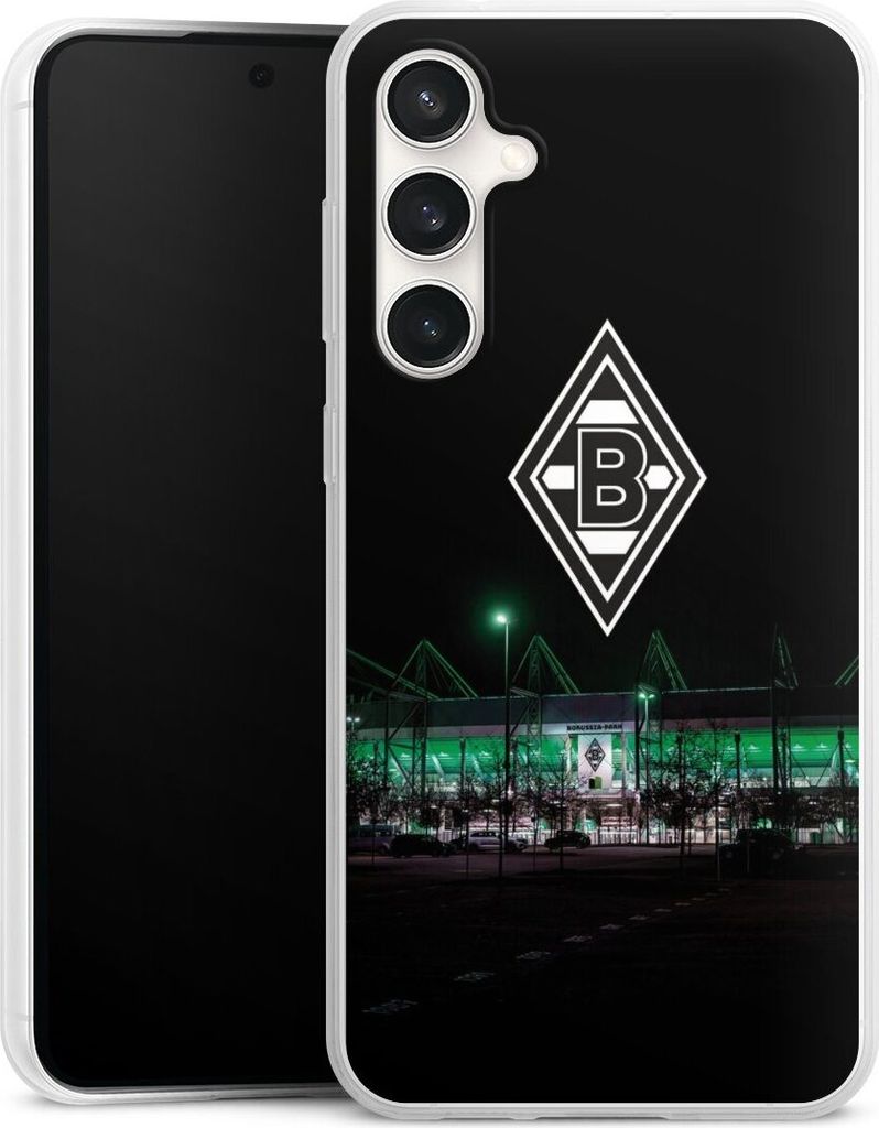 DeinDesign Slim Hülle für Samsung Galaxy S23 FE Silikon Case Ultra Dünn Handyhülle Borussia Mönchengladbach Offizielles Lizenzprodukt Stadion