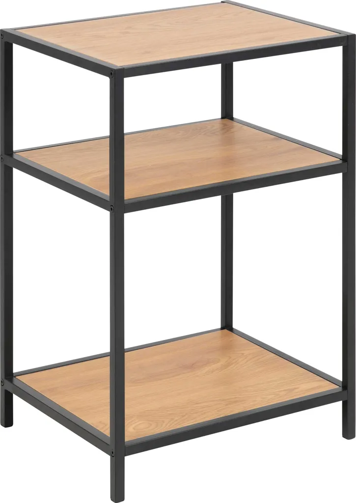 Table de chevet chêne et métal Actona Seaford pour une chambre moderne