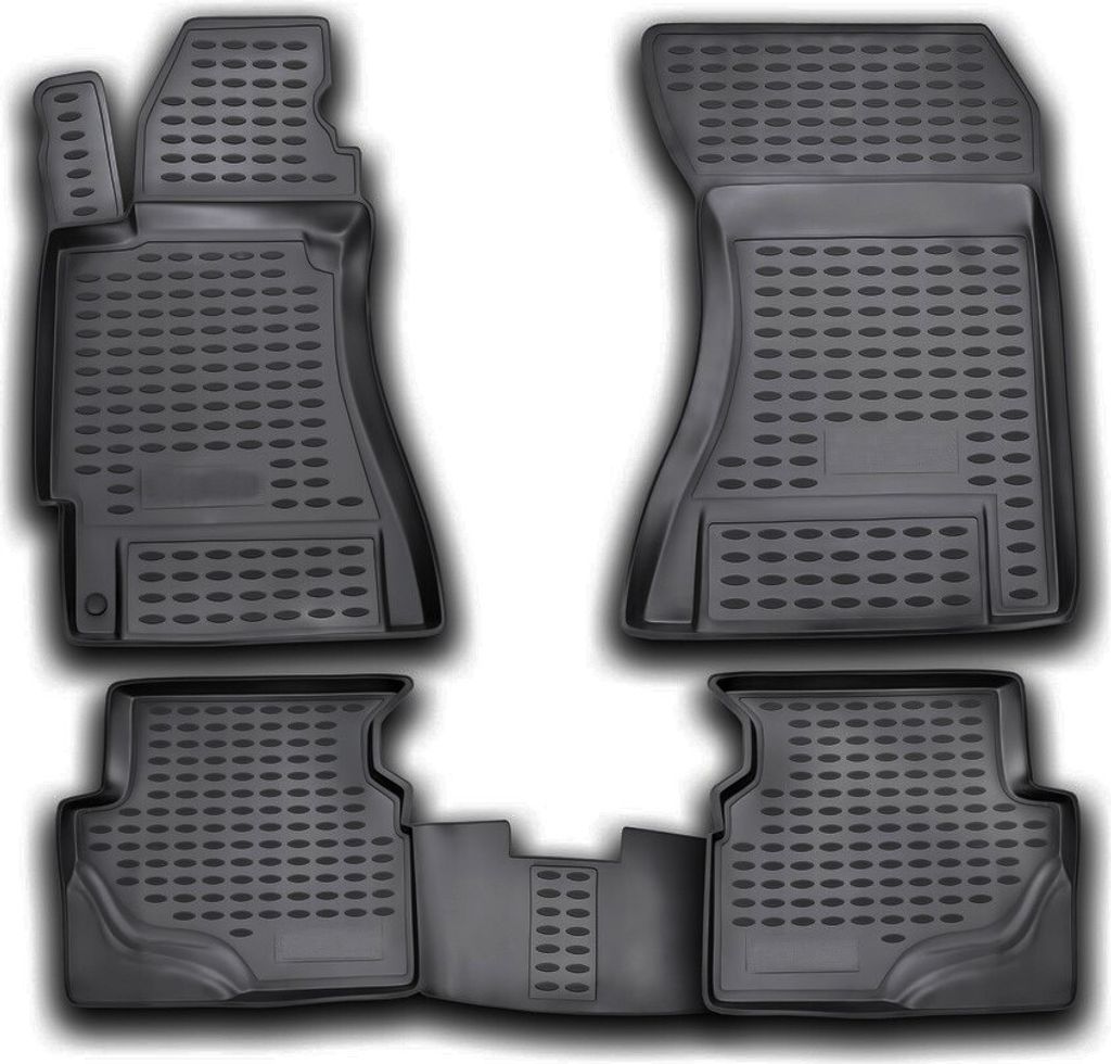 ELEMENT Gummi-Fussmatten 3D kompatible mit SUBARU Forester, 2003-2008, 4 tlg.