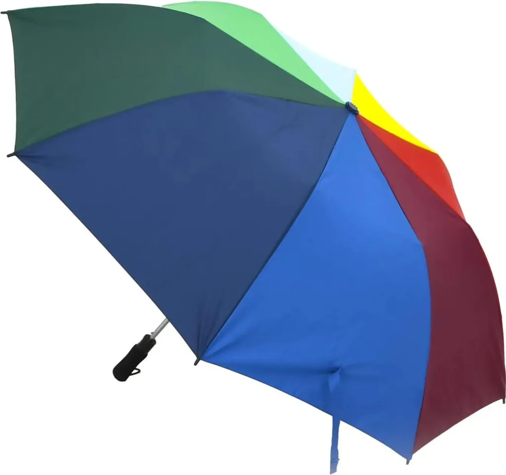 Grande Ombrello vidaXL Multicolore 124 cm - Automatico e Sicuro