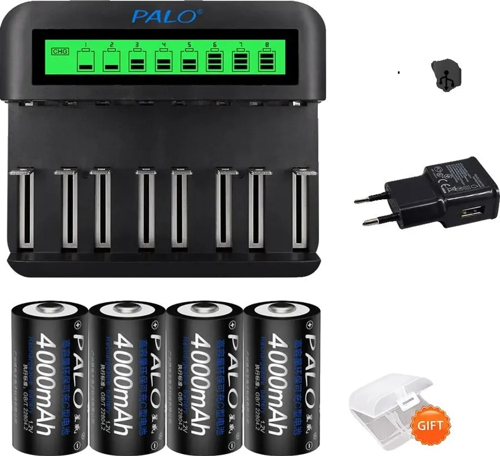 Ne tombez plus en panne grâce aux 4 batteries 4000 mAh et chargeur