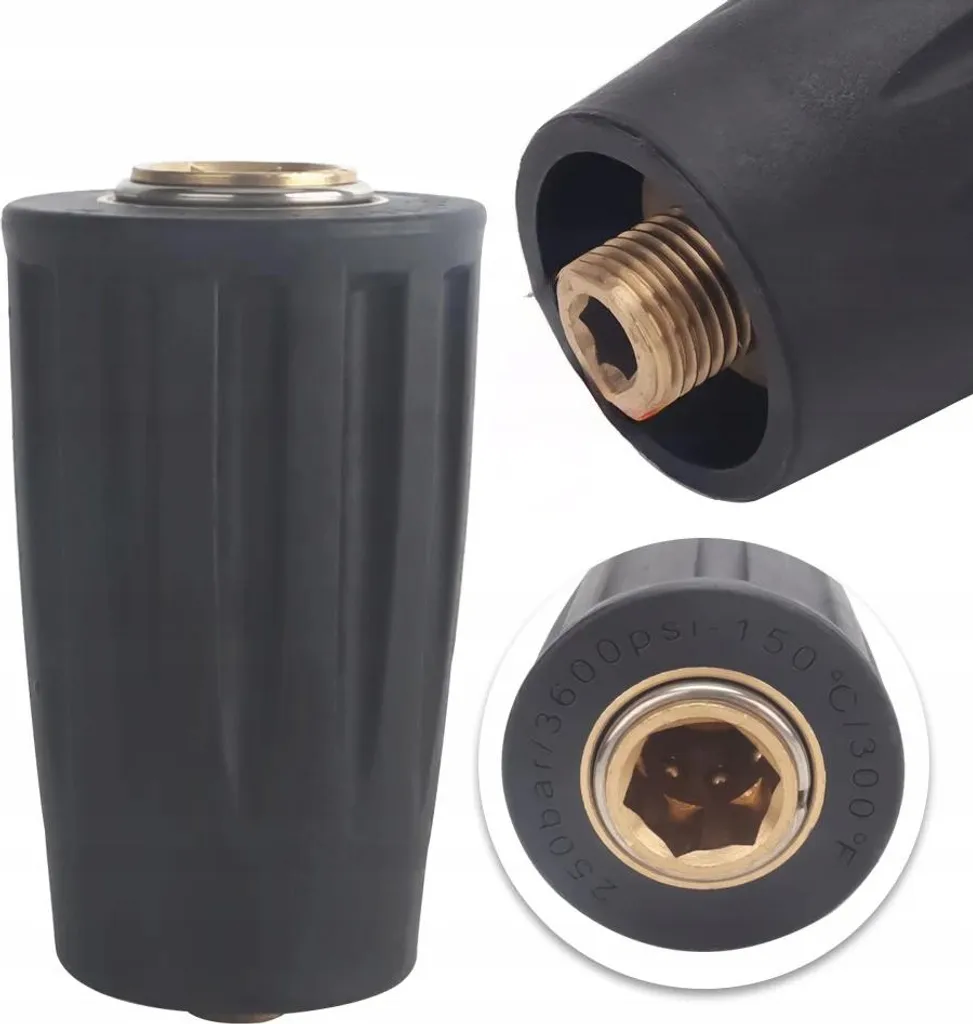 Rosfix QuickConnect D12 1/4” M – Attacco Rapido per Idropulitrici Nilfisk Alto, KEW, Kranzle | 250 bar, 150°C, Ottone