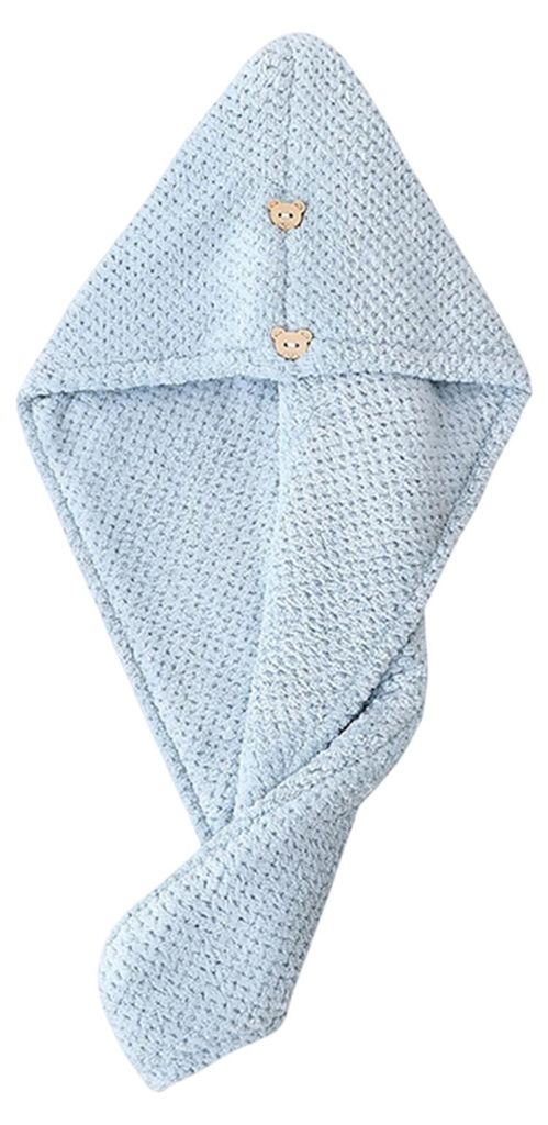 Trockenhaube aus hochdichter Mikrofaser, schnell absorbierend, weich, mit spiralförmigem, rutschfestem Design, reduziert Frizz und statischer Aufl...
