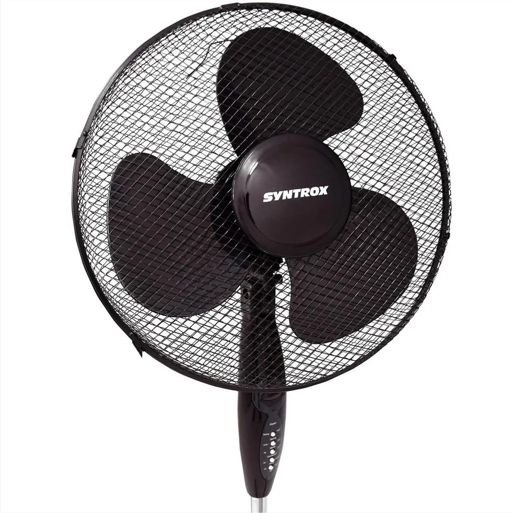Ventilateur numérique oscillant avec télécommande Syntrox Design Noir - 13