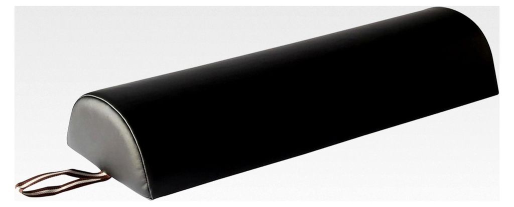Master Massage Knierolle Halbrolle Nackenrolle Lagerungshilfe 23cm x 11cm x 66cm Schwarz