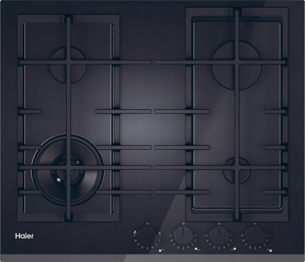Haier Series 4 HAVG6BF4TB-PB Schwarz Integriert 60 cm Gaskochfeld 4 Zone(n)